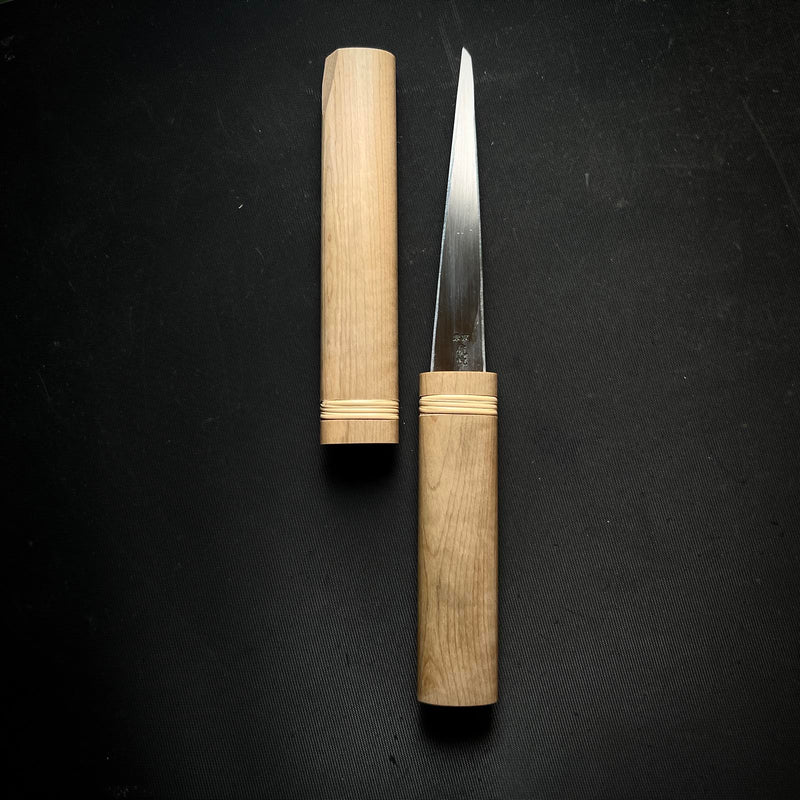 Kouetsu Kuri Kokatana (Carving tools) Right Hand 侊悦 青紙鋼 繰り小刀 右 130mm