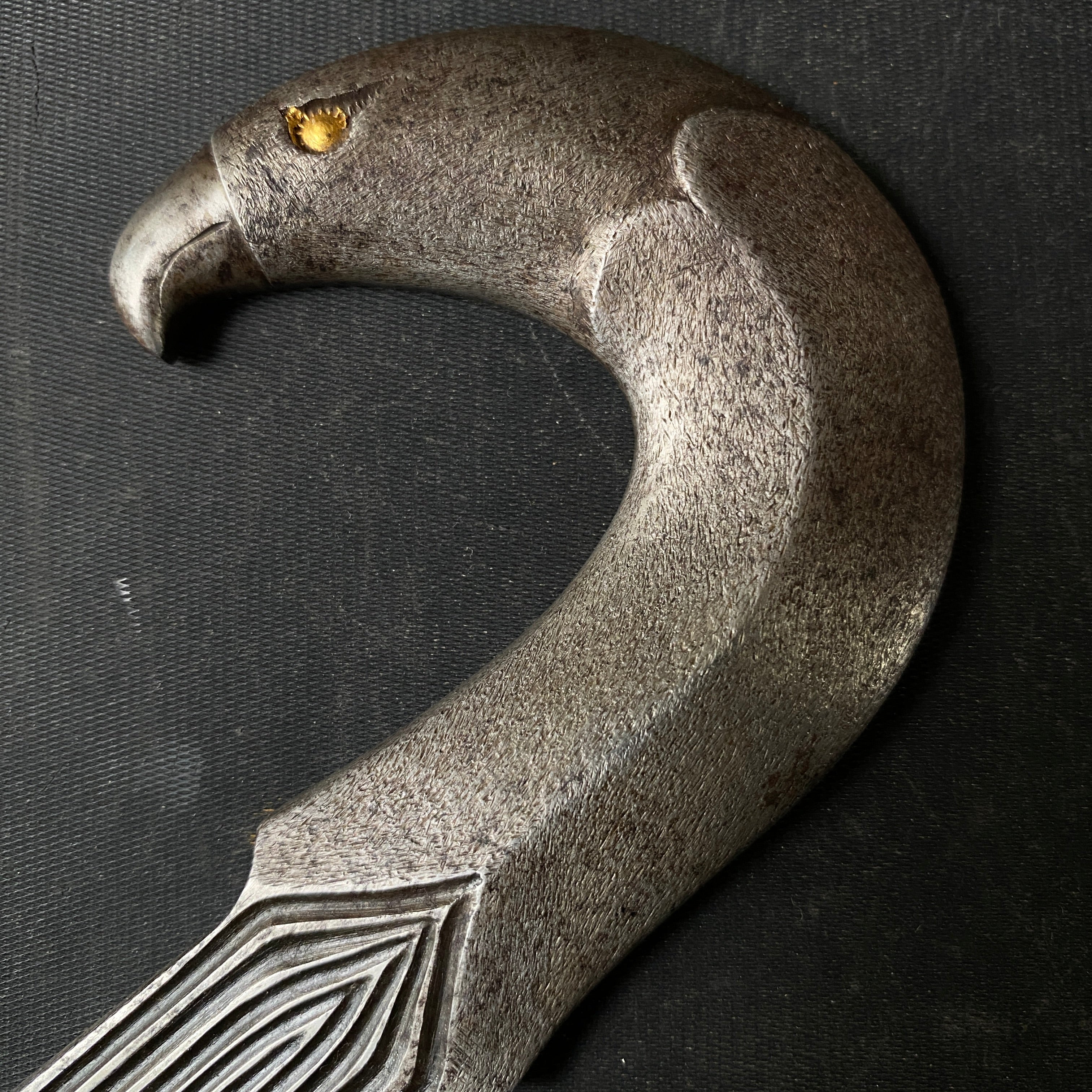 Old stock Fujiwara Yoshiaki Kiridashi Kokatana Bird(kanoto tori