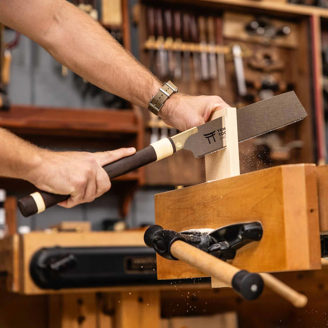 Temple Tool Japanese  Kataba Pull Saw Medium Universal Teeth 265mm   テンプルツール 片刃鋸 縦横斜め 265mm