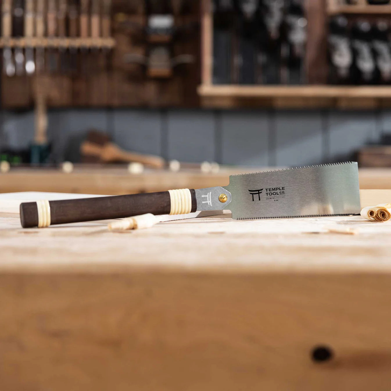 Temple Tool Japanese Pull Saw Fine Double-Edge 180mm   テンプルツール 両刃鋸  180mm