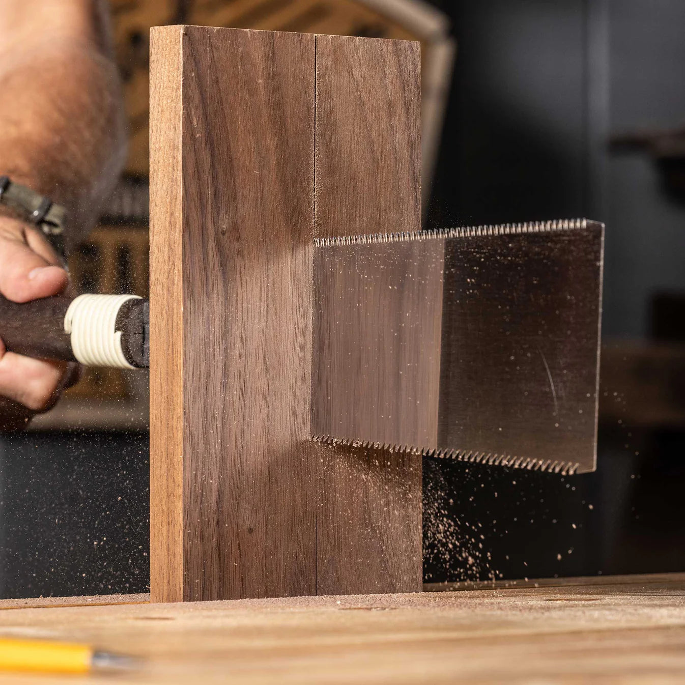 Temple Tool Japanese Pull Saw Fine Double-Edge 240mm   テンプルツール 両刃鋸  240mm