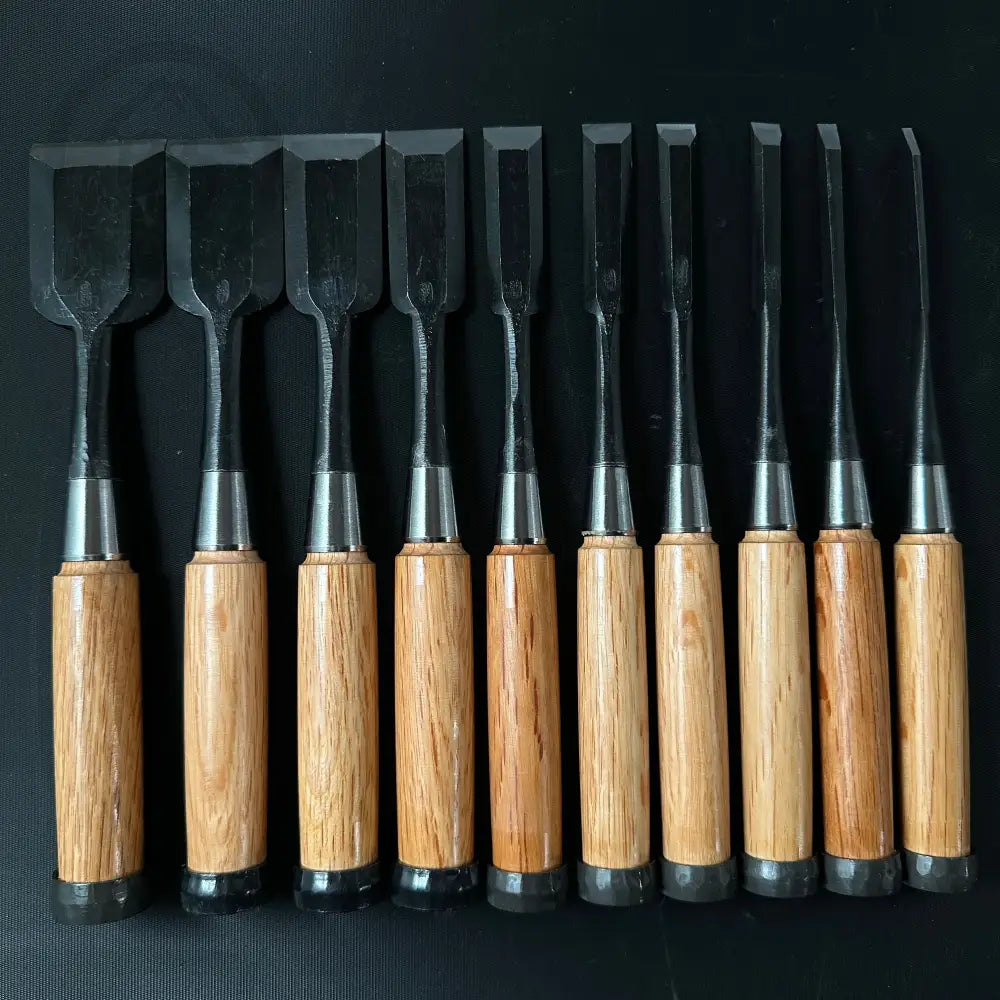 義隆 追入鑿 白紙鋼 赤樫柄 Yoshitaka Bench chisels Each size(Oirenomi) Chisels ・鑿