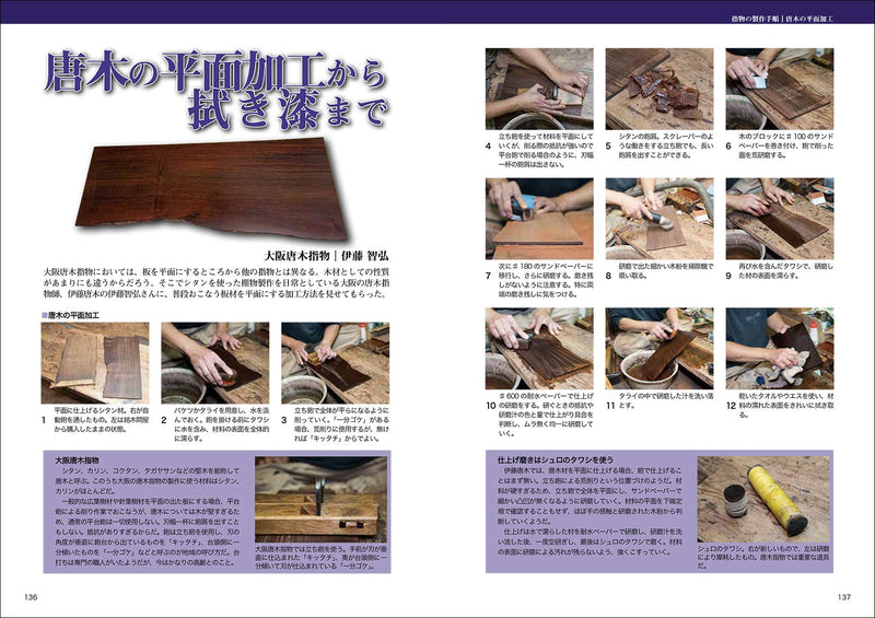 指物の基礎と製作技法: 組手、接手の技術から 木材の種類、仕上げまでを網羅した決定版　Help you understand traditional Japanese joinery skill (Sashimono)