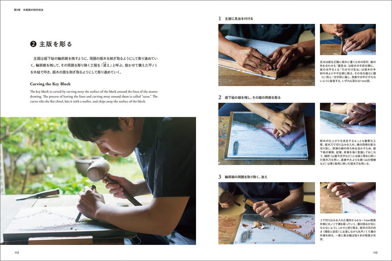 三者協業による出版文化の歴史　絵師・彫師・摺師　日本伝統の木版画を理解するお手伝いをします　伝統技法とその意匠:　木版画　–　YAMASUKE　KurashigeTools