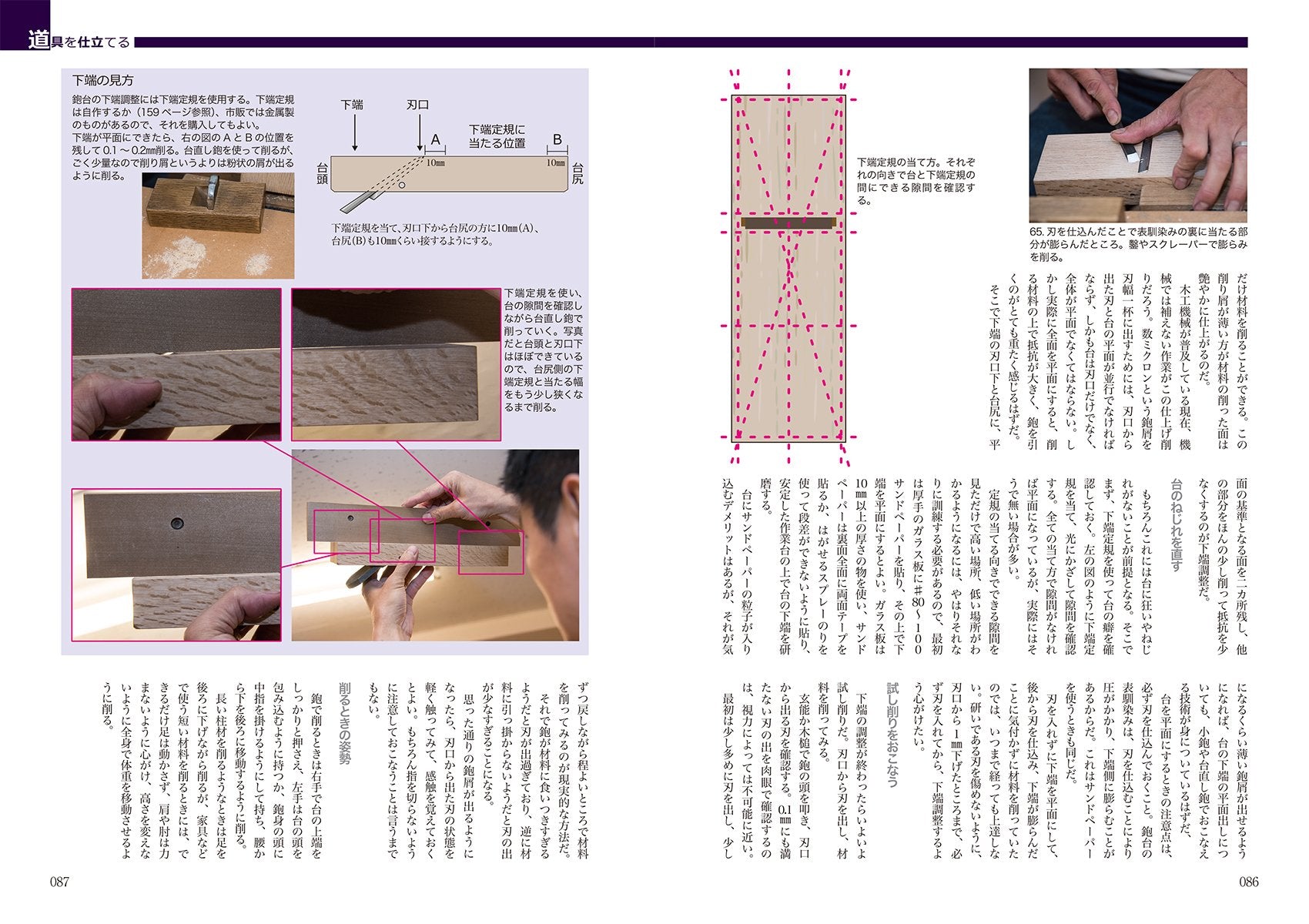 木工手道具の基礎と実践：道具の種類・特徴から刃研ぎや仕込みの技術