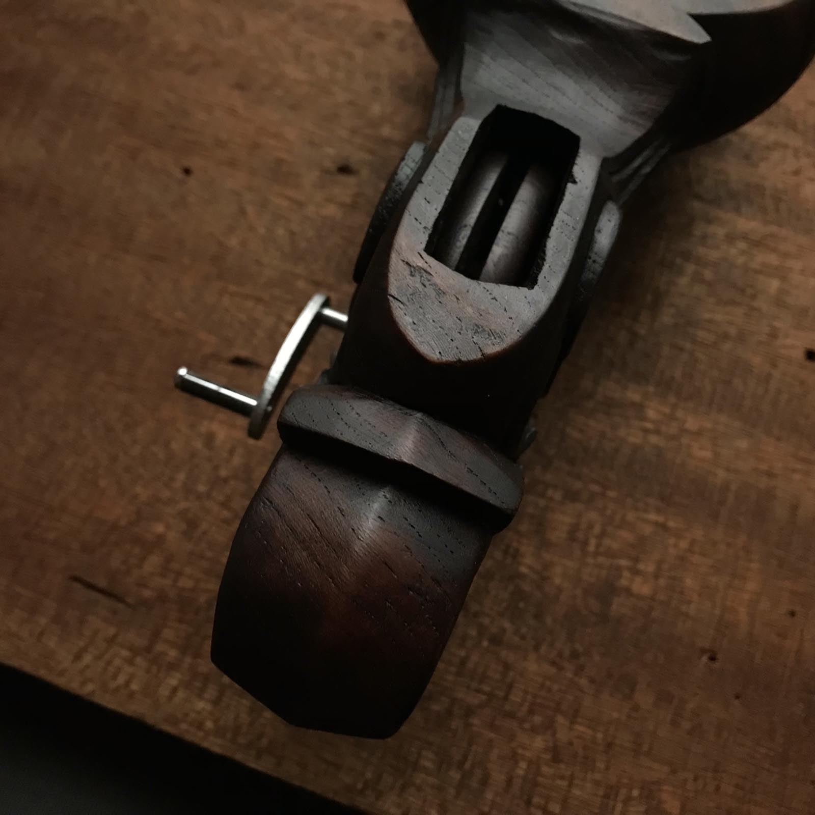 #ST36 Japanese Carpenter Ink Pot Traditional Measuring Tools Sumitsubo by Masasumi 正清作 墨壺 欅 270mm