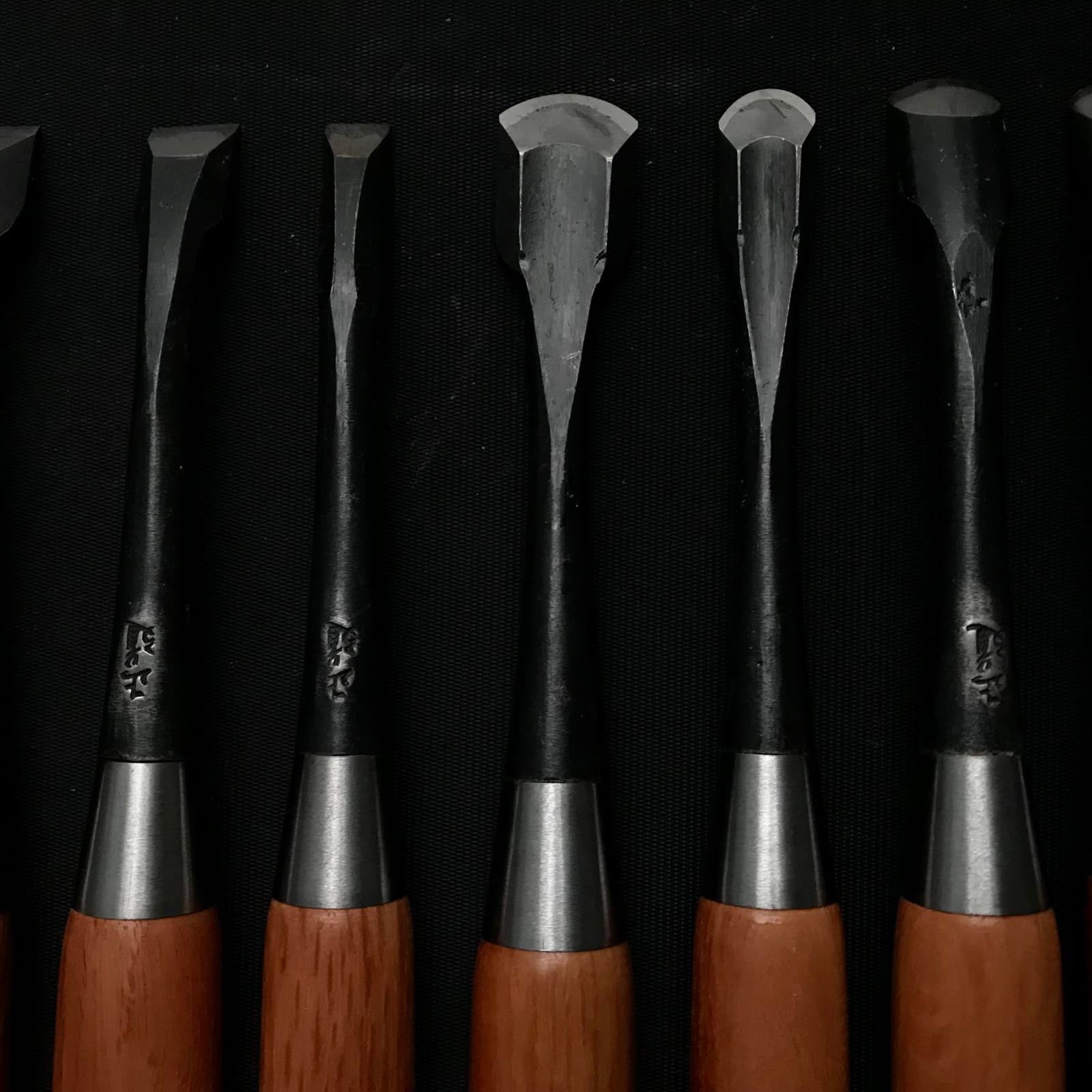 古株2号 正道 彫刻ノミセット 掘り出し物 正道 彫刻組鑿 10本