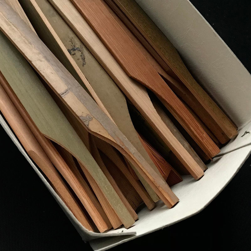 Old stock Japanese Carpenter Bamboo pen (Sumisashi)Traditional Measurement Tools 掘り出し物 手作り 墨差し 竹製