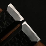 Tasai special Bench chisels (Wakisashi Nomi) with leather bag 田斎作 脇差し鑿 鎚目 追入鑿  24,27mm