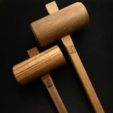 Japanese white oak Wooden Hammers rounded   木ハンマー ・木槌 φ 36,48,60,75,90mm