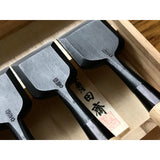 Tasai Bench chisels set with blue steel Oirenomi 田斎作 黒仕上 追入組鑿 15本组