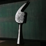 Old stock Dogyu Kariwaku Stainless steel Hammers with Thor carving  掘出し物 土牛 雷神彫入 ステンレス仮枠ハンマー 滑り止め付