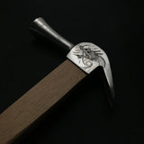 Old stock Kariwaku Stainless steel Hammers with dragon carving  掘出し物 龍彫入 ステンレス仮枠ハンマー 滑り止め付