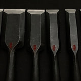 Masayoshi Bench chisels set with wooden box 正よし 追入組鑿 桐箱付 Oirenomi