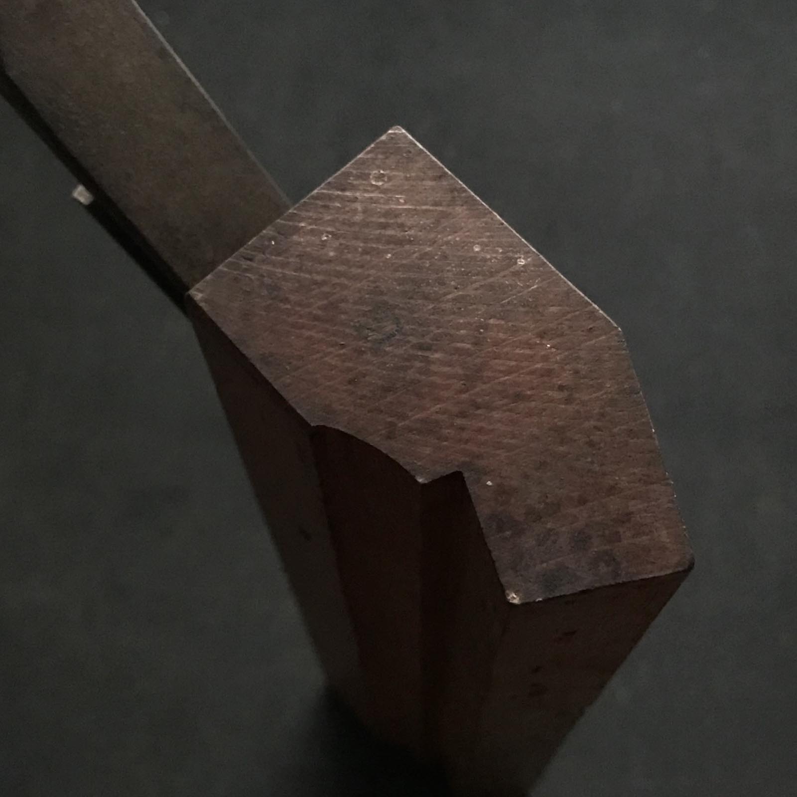 #9 Old stock Yoshiharu Side Rabbet Plane with blue steel right hand 掘出し物 義春 右 脇取鉋 Wakitori kanna