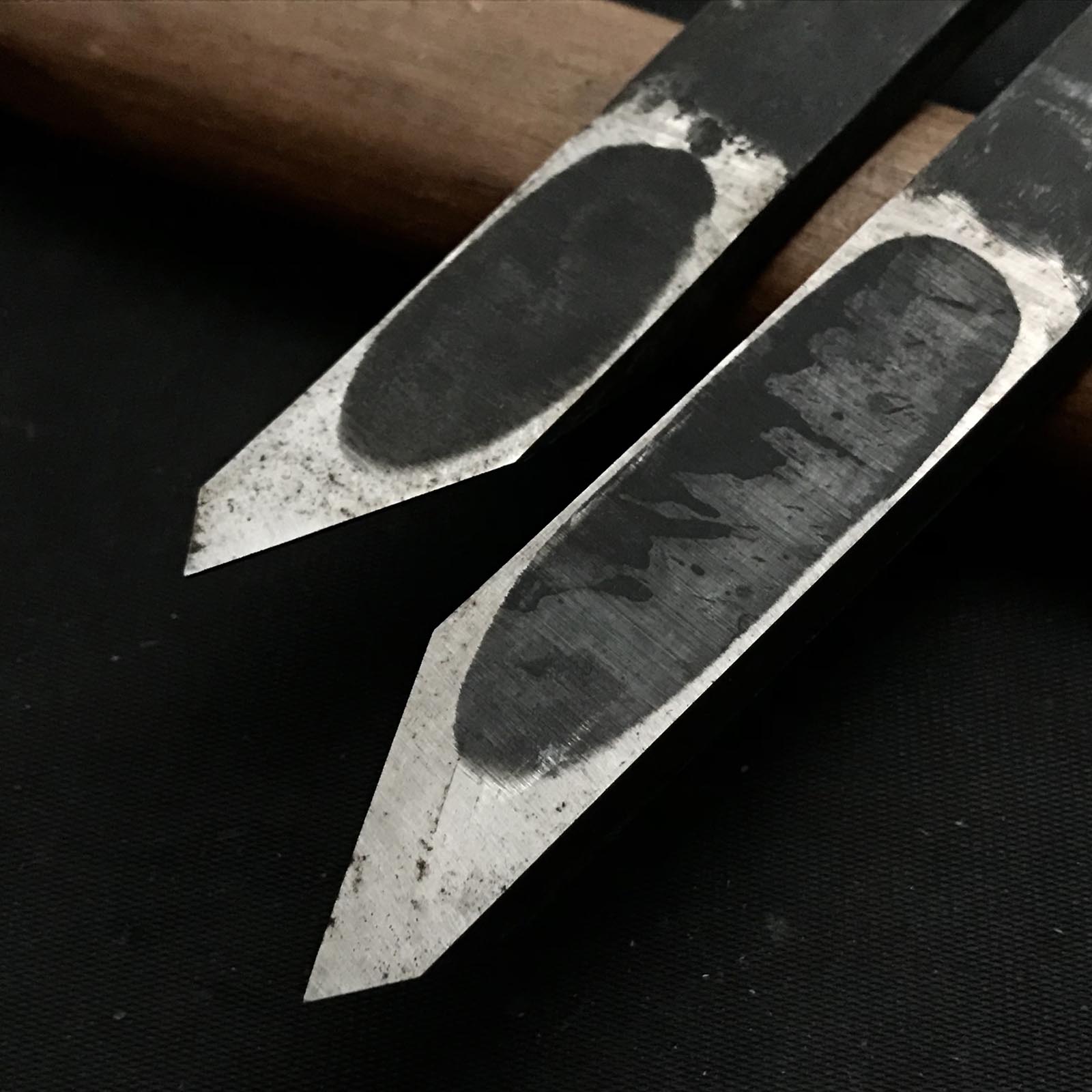 #9 Old stock Yoshiharu Side Rabbet Plane with blue steel right hand 掘出し物 義春 右 脇取鉋 Wakitori kanna