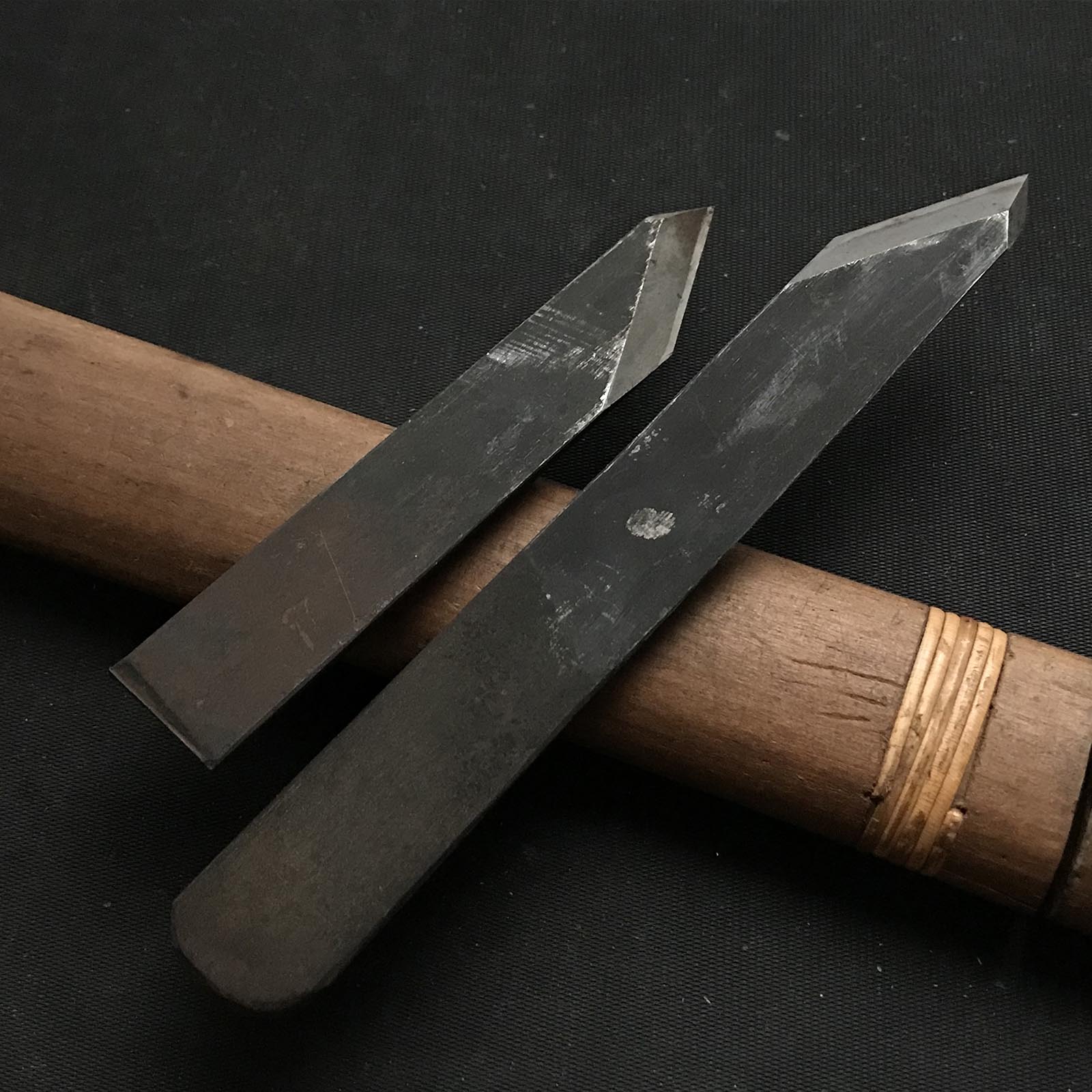 #9 Old stock Yoshiharu Side Rabbet Plane with blue steel right hand 掘出し物 義春 右 脇取鉋 Wakitori kanna