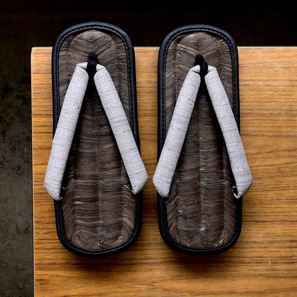 Hand-made Traditional Japanese  Bamboo Sandals （Zouri）竹粋 草履「ぞうり」 手作り LL