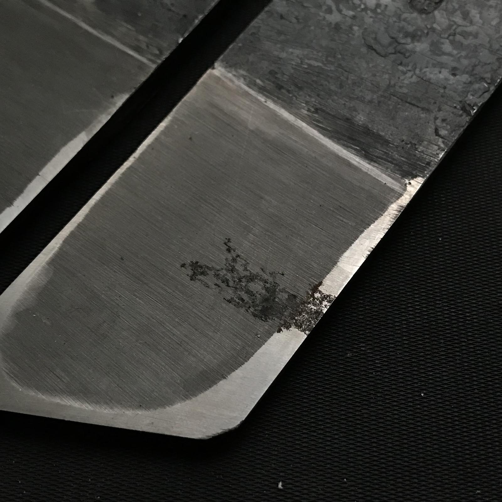 Old stock Kuniaki Rabbet Plane with Blue steel right and left  掘り出し物 国明 際鉋 青紙鋼 左右 36mm