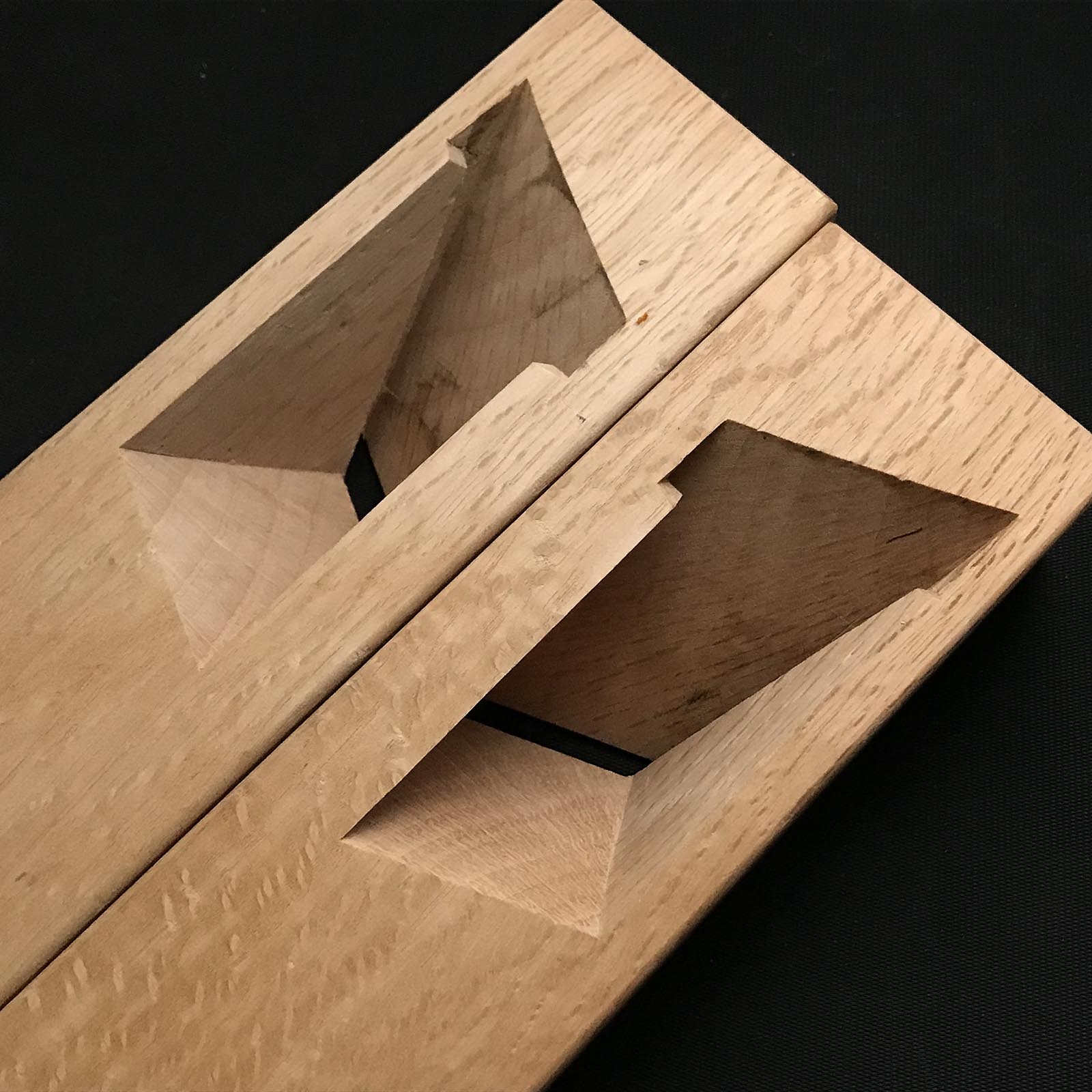 Old stock Kuniaki Rabbet Plane with Blue steel right and left  掘り出し物 国明 際鉋 青紙鋼 左右 36mm