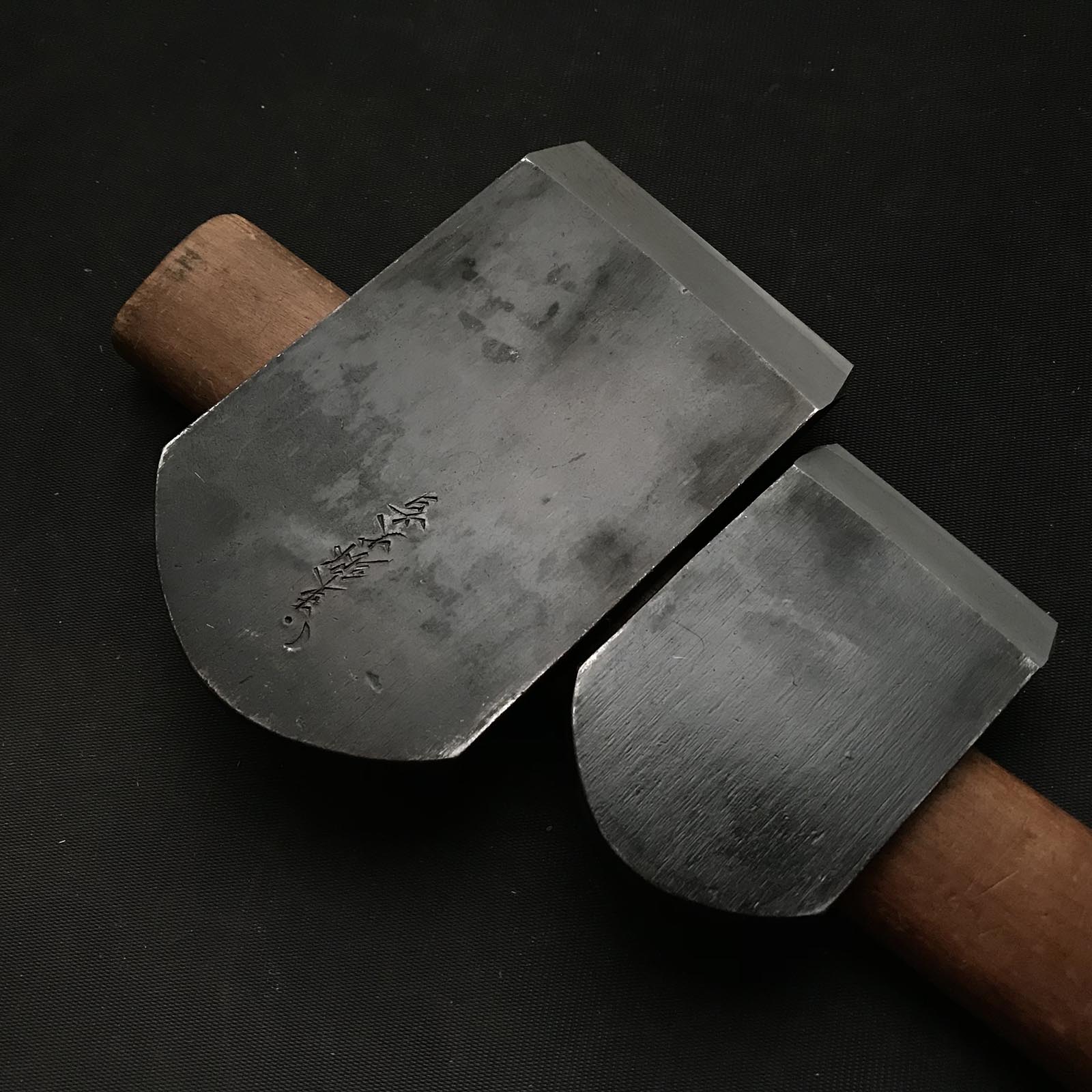 Tetsunohana Tsunesaburo Smoothing Plane& Small plane  (Kanna) with Togo Inukubi steel 常三郎作 鉄の華 東郷鋼犬首鋼 仕上げ鉋+小鉋 セット  70mm＆48mm