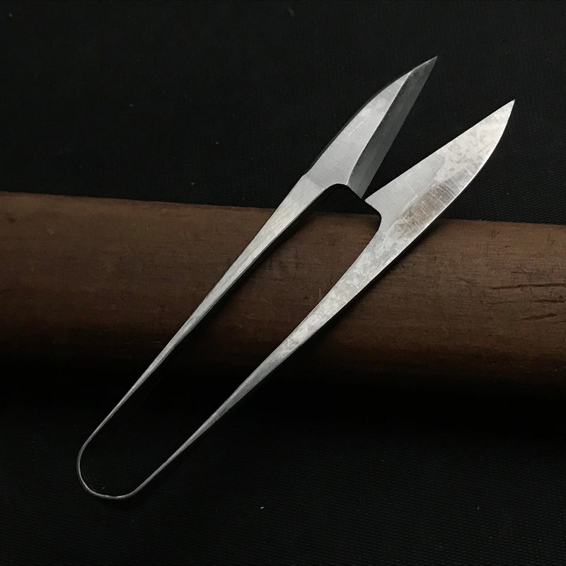 Old stock Hyakumanryo Nigiri basami Hand made Traditional Japanese scissors polished 掘出し物 百万両 握り鋏 手作り 磨仕上げ