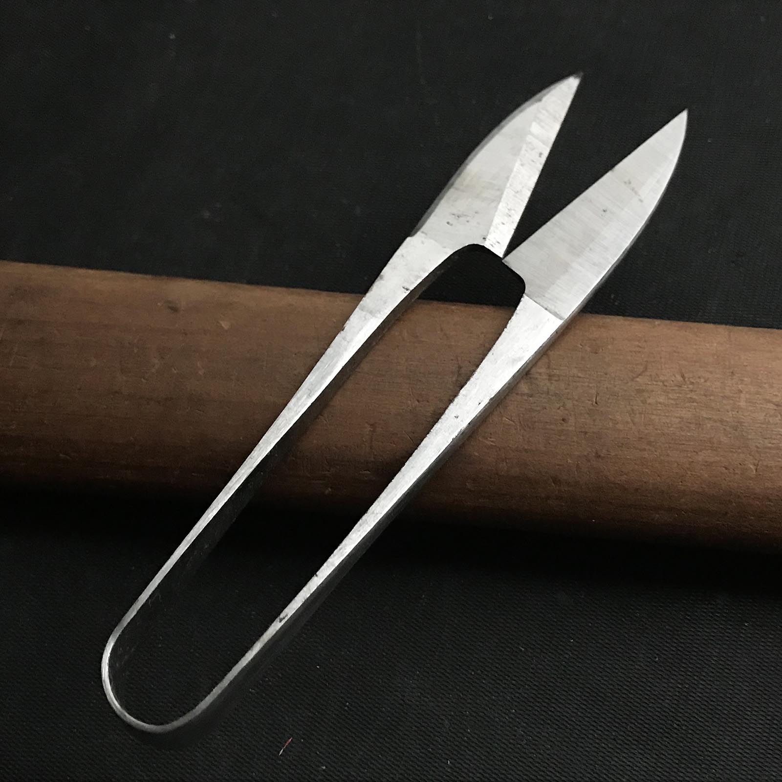 Old stock Hokusai Nigiri basami Hand made Traditional Japanese scissors polished 掘出し物 北斉 握り鋏 手作り 磨仕上げ