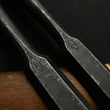 Old stock Kanehiro Damekiri Oblique chisels Set 兼弘 イスカ厚鑿 セット 21mm