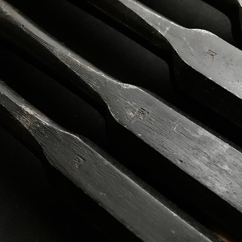 Kanetake Long neck Timber chisels by Takahashi Norikazu 高橋典三作 カネ武 5分首長 叩鑿 Tatakinomi 24,30,36,42,48mm