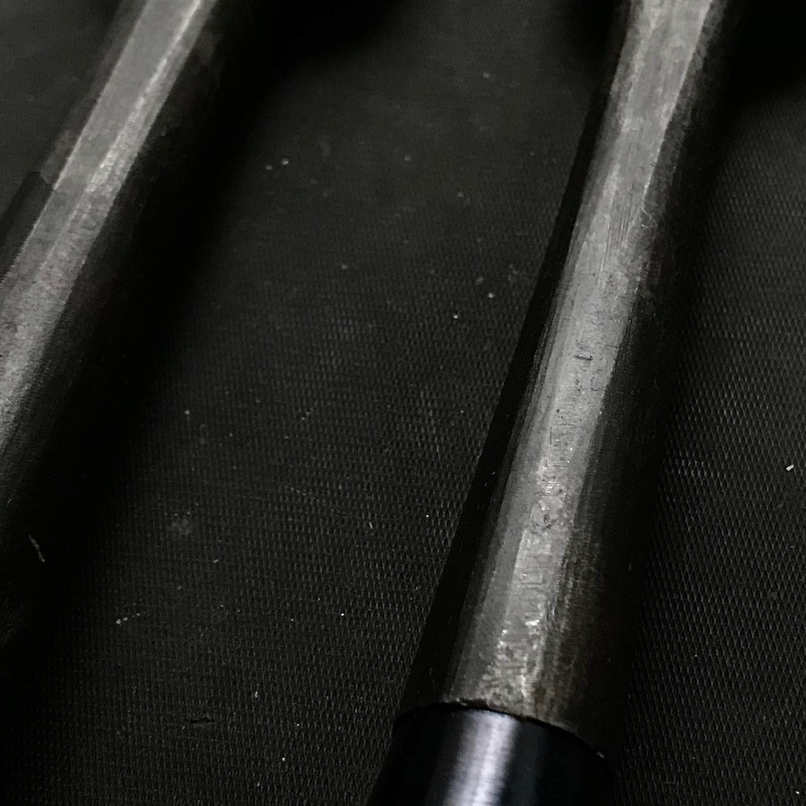 Used Hidari Hisasaku three generations long neck Timber Chisels 中古 三代目左久作 首長叩鑿 36,30mm