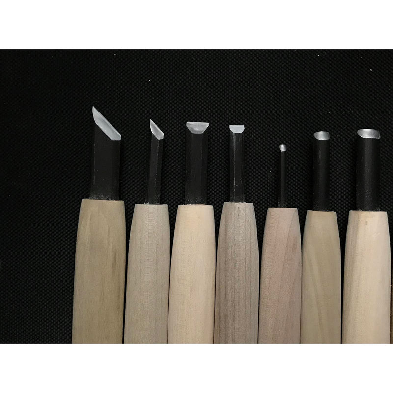 Chotousei Carving chisels set Beginner level 彫刀晟 小倉彫刻刃物製作所 一般用 彫刻刀セット Chokokuto