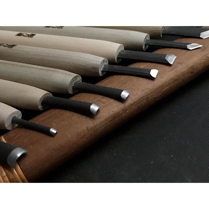 Chotousei Carving chisels set Beginner level 彫刀晟 小倉彫刻刃物製作所 一般用 彫刻刀セット Chokokuto