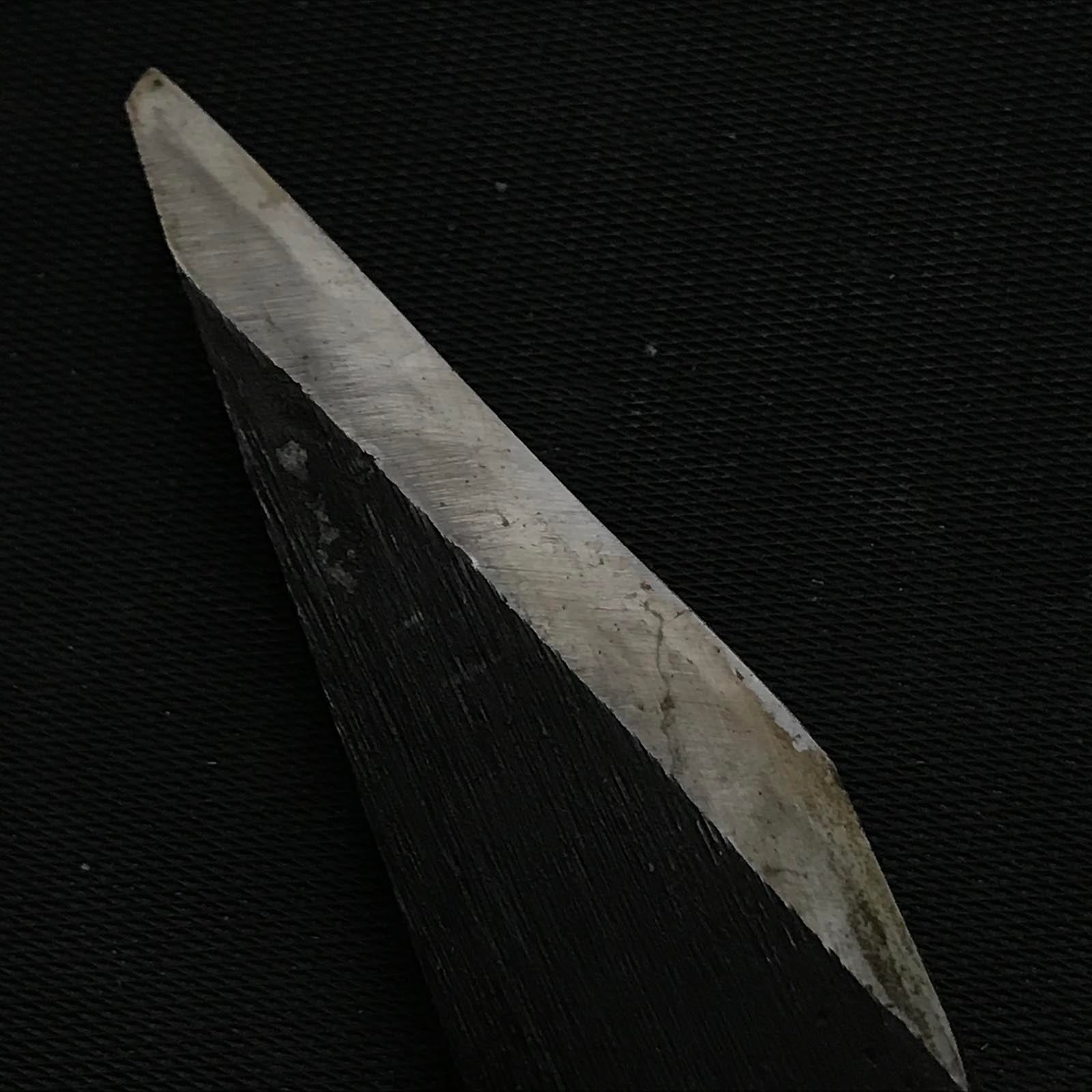 Old stock Onigami Kiridashi Kokatana with white steel Right 掘出し物 鬼神 横手小刀 右 21mm