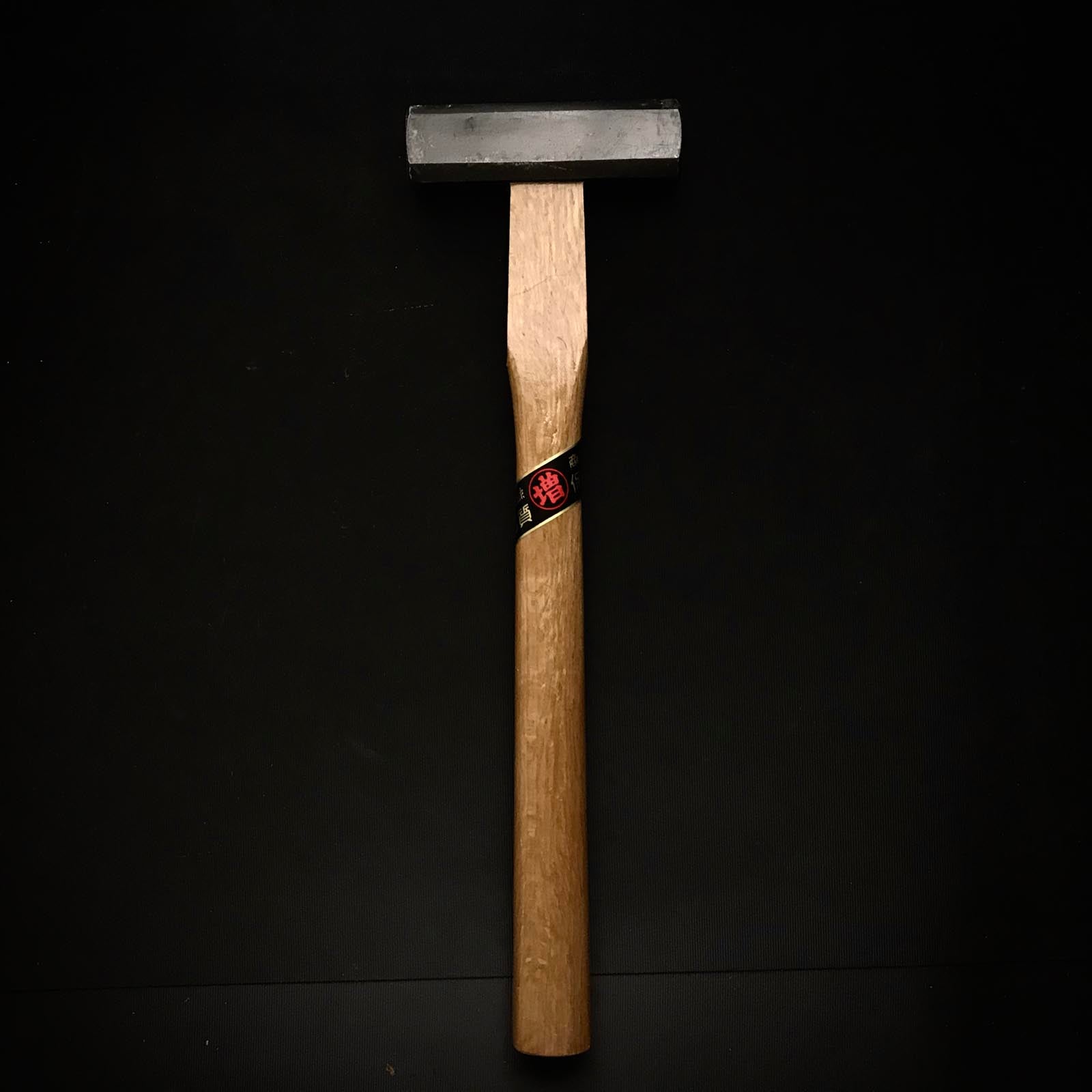 Old stock for beginner Marumasu Octagon Hammers Blacksmith finish with handle  掘出し物 丸增 八角玄翁 柄付 黒仕上