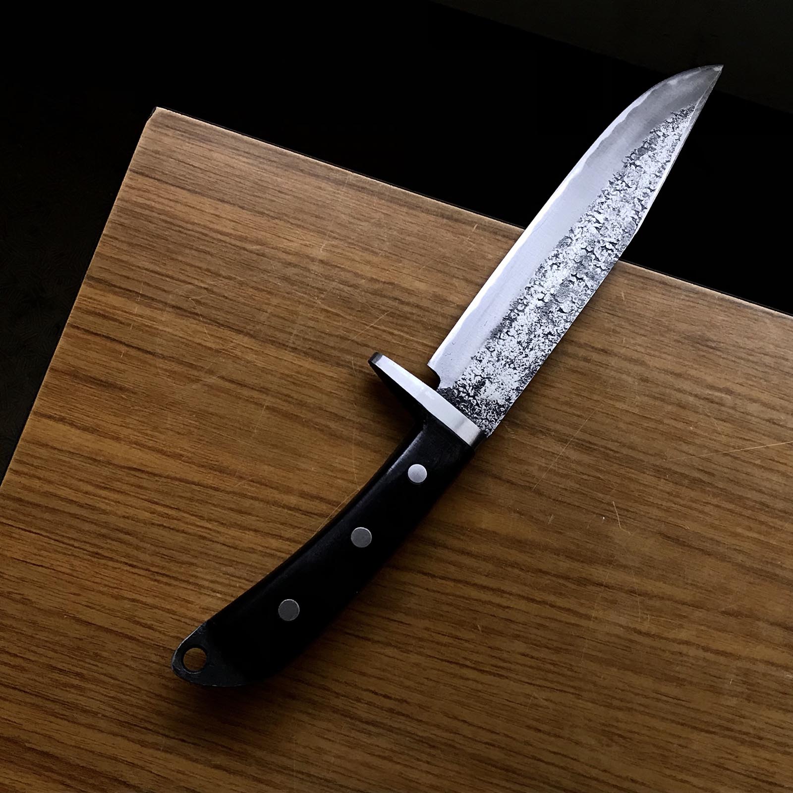 左藤蔵 両刃白鋼鉈 2号 左藤蔵 剣鉈 両刃 本皮ケース入 210mm