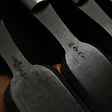 Old stock Toshihisa Hiramachi type Bench chisels set  掘出し物 利久 平待追入鑿 7本組 Hiramachi-nomi