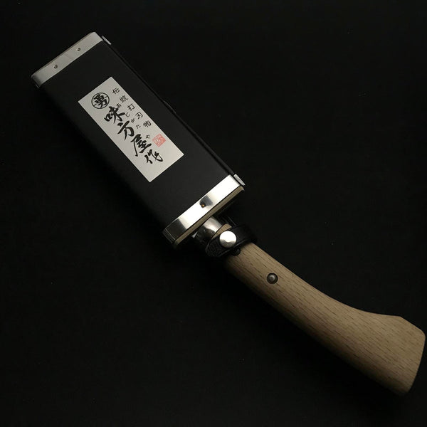 Ajikataya Single edged Nata by HinoUra Tsukasa Right hand  味方屋作 鉈 片刃 磨き仕上げ 右 165mm