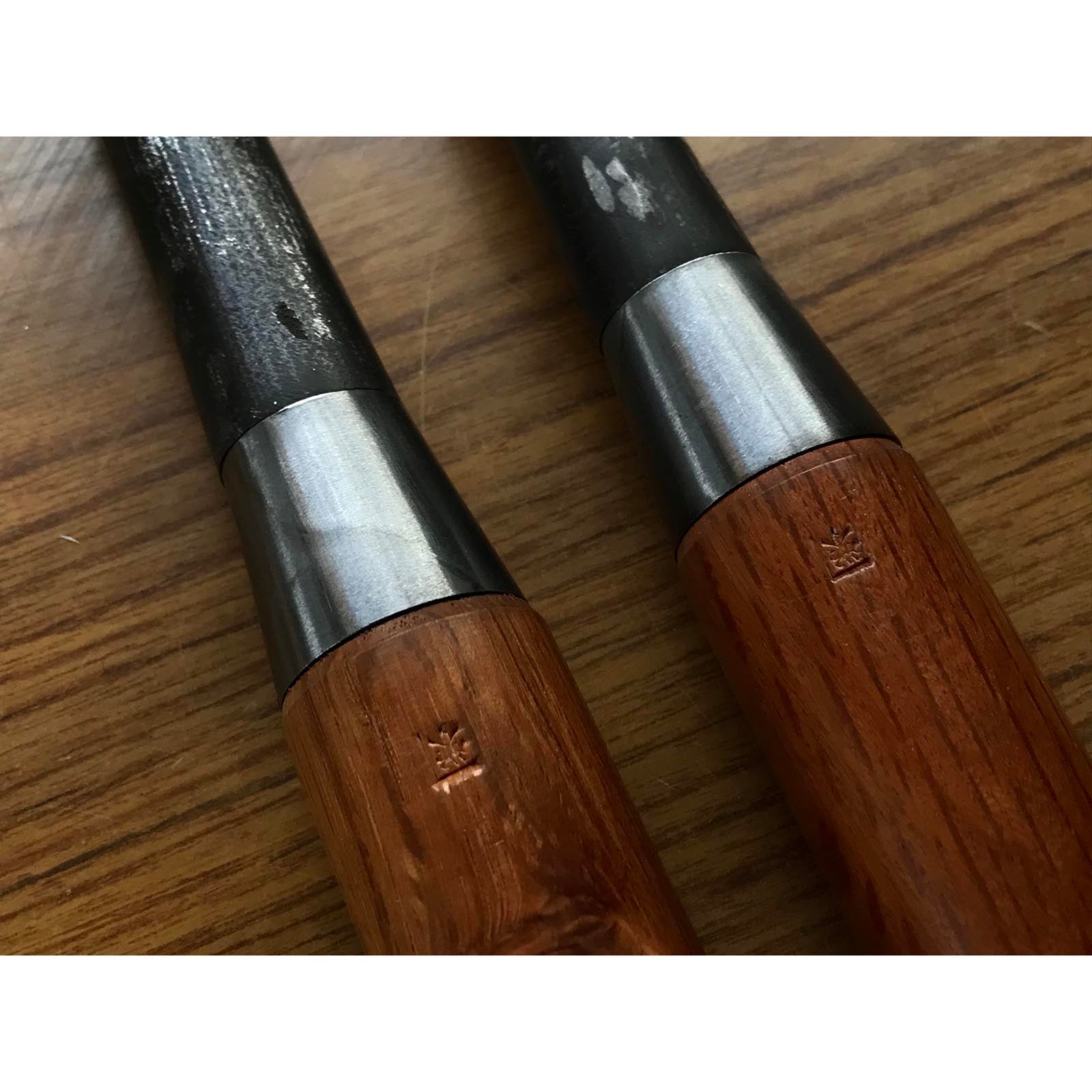 Old stock #2 Kunikei Slick Chisels set by Ikeda Yoshiro (Ootsuki-nomi, Hontsuki-Nomi) 掘出し物 池田慶郎氏 三代目国慶作 本突き組鑿  48,24mm