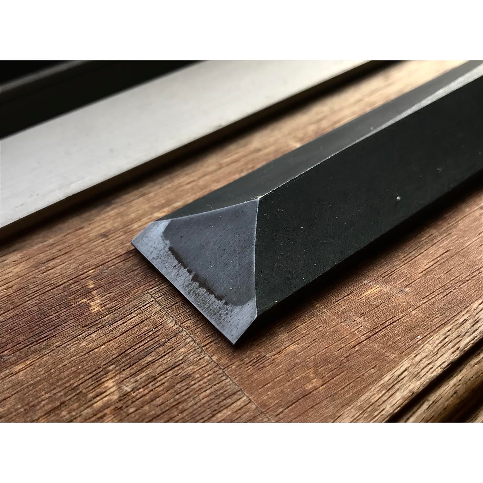 Old stock #2 Kunikei Slick Chisels set by Ikeda Yoshiro (Ootsuki-nomi, Hontsuki-Nomi) 掘出し物 池田慶郎氏 三代目国慶作 本突き組鑿  48,24mm