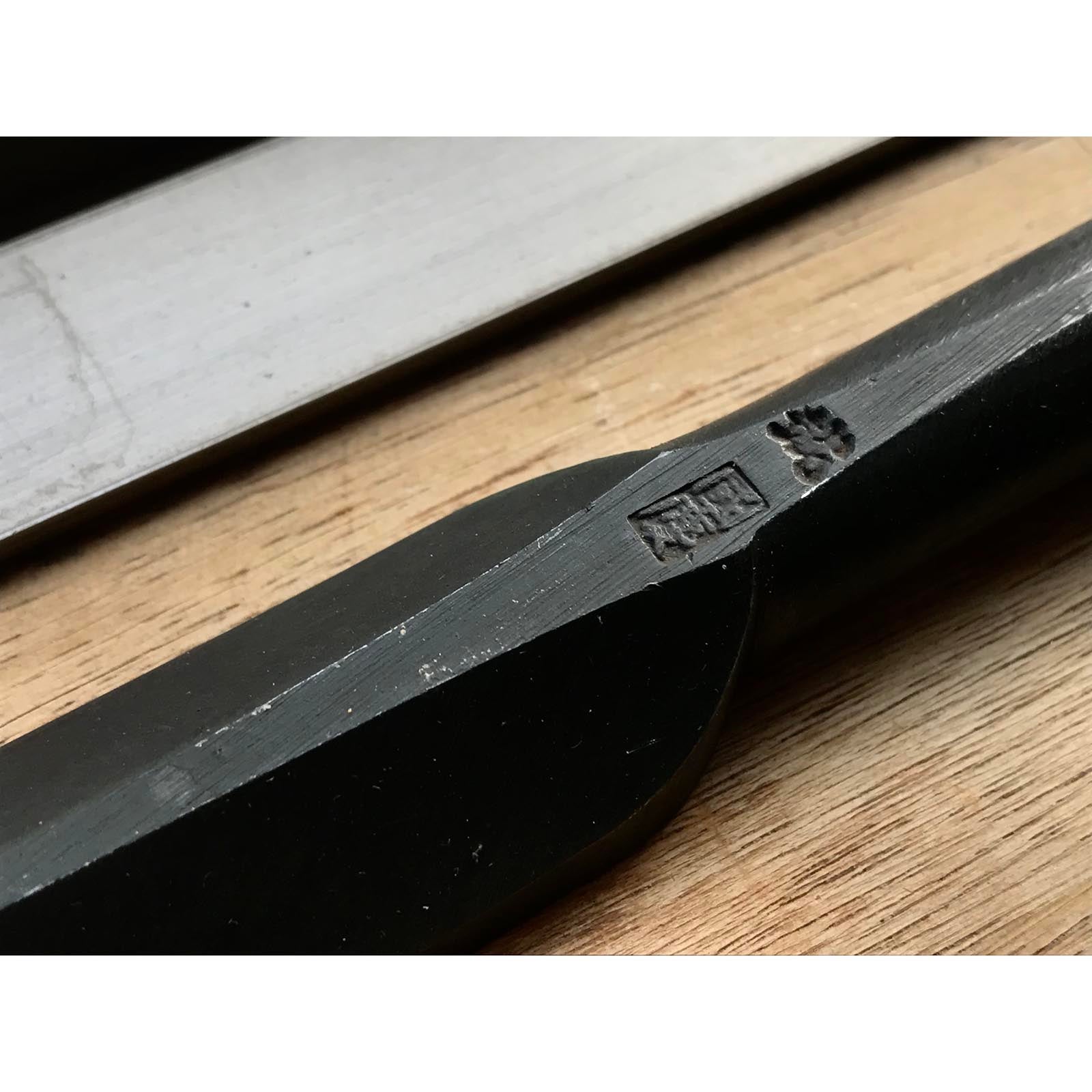 Old stock #2 Kunikei Slick Chisels set by Ikeda Yoshiro (Ootsuki-nomi, Hontsuki-Nomi) 掘出し物 池田慶郎氏 三代目国慶作 本突き組鑿  48,24mm