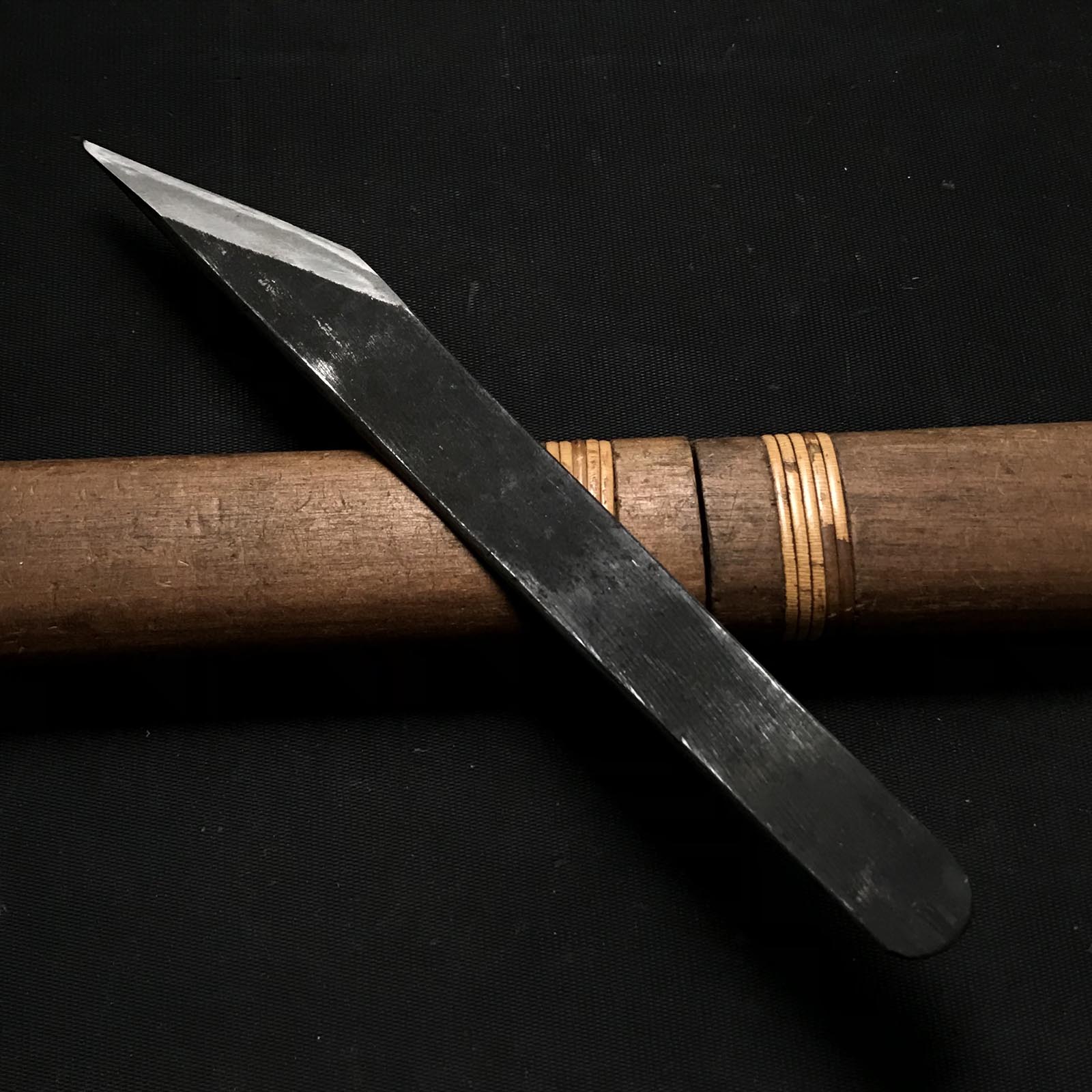 Old stock Umefusa Kiridashi Kokatana Right hand 掘出し物 梅房 切出し小刀 右 21,24mm