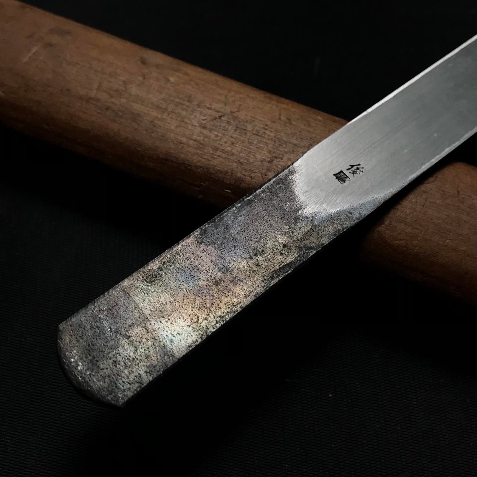 Old stock Toshiaki Kiridashi Kokatana Right hand 掘出し物 俊昭 切出し 右 18mm