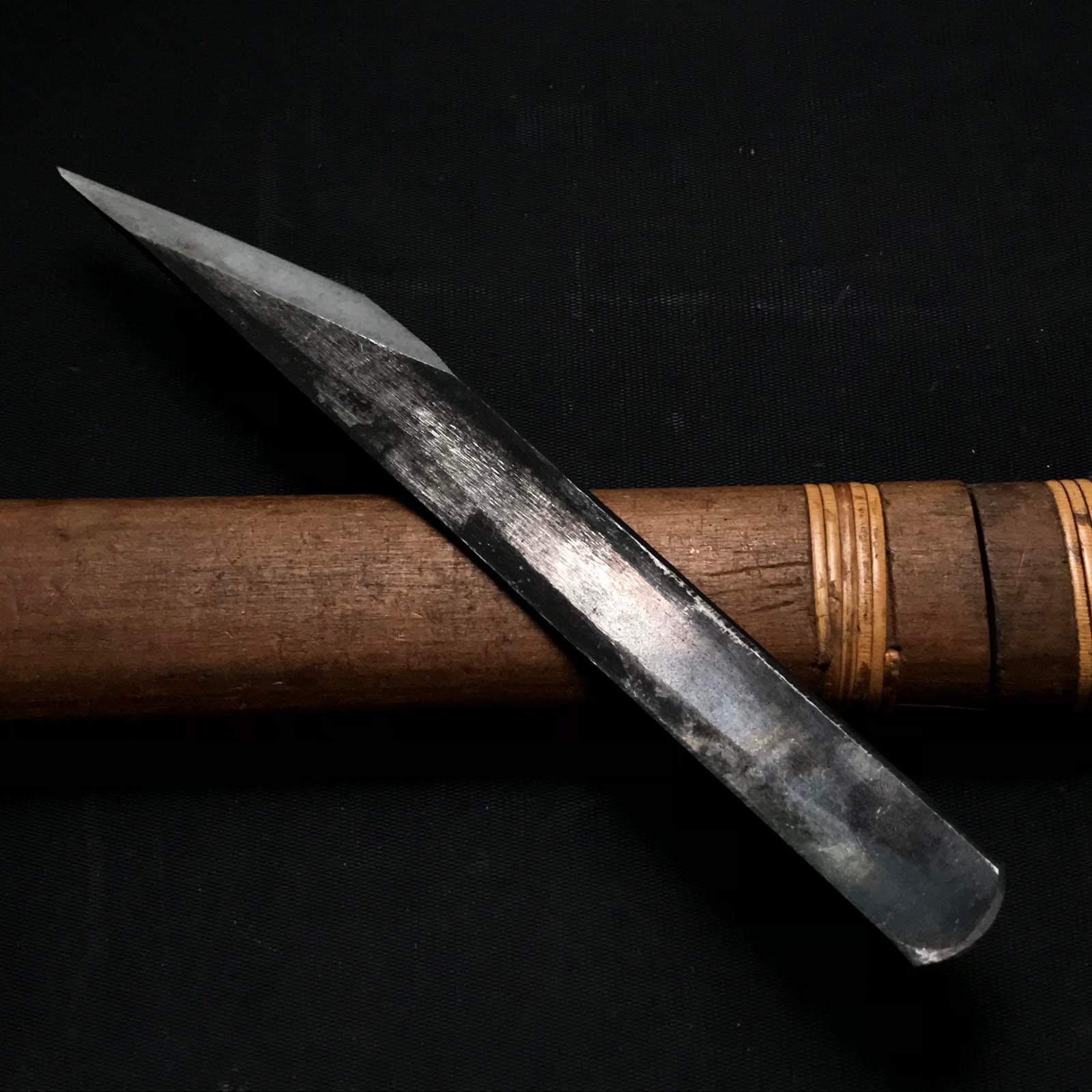 Old stock Toshiaki Kiridashi Kokatana Right hand 掘出し物 俊昭 切出し 右 18mm