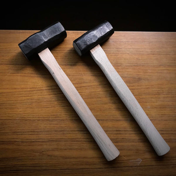 Hand made Japanese Blacksmith tools Hammer(Hitsukuri-Tsuchi)  鍛冶屋道具 火造槌 柄付