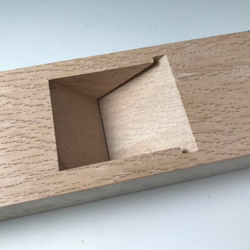 Plane wooden body (Kanna-Dai) JAPANESE White oak 鉋用堀台 寸六 寸八用