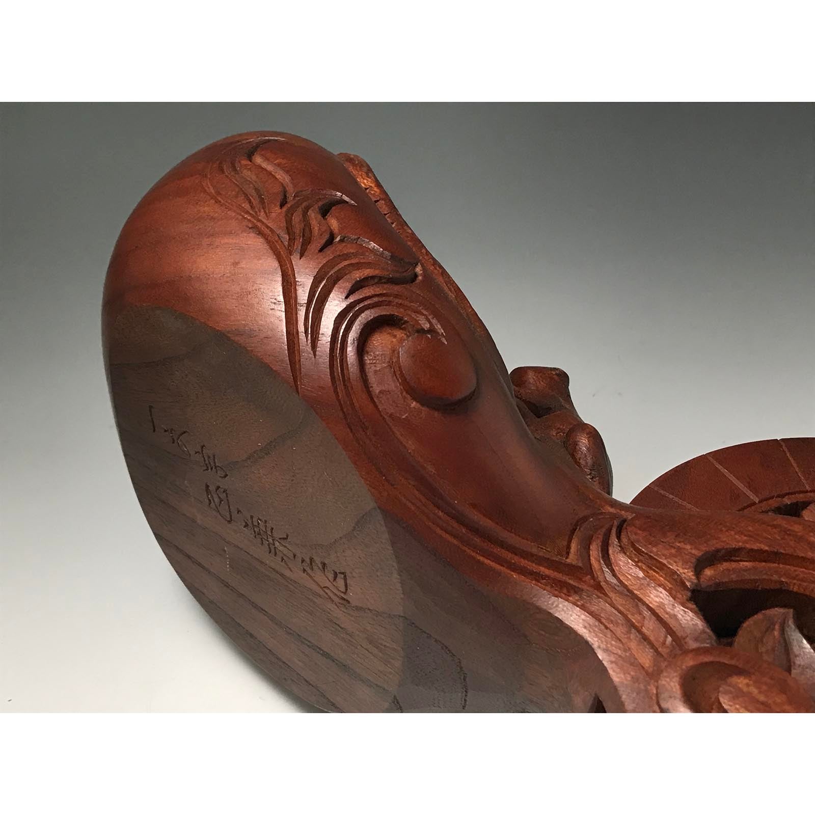 #ST41 Japanese Carpenter Ink Pot Traditional Measuring Tools Sumitsubo by Ichimonji Masakane 一文字正兼作 墨壺 欅 330mm