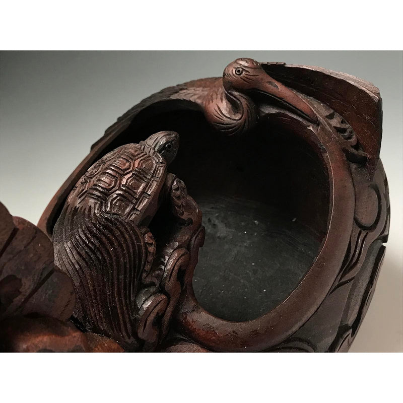 #ST40 Japanese Carpenter Ink Pot Traditional Measuring Tools Sumitsubo by Ichimonji Masakane 一文字正兼作 墨壺 欅 360mm