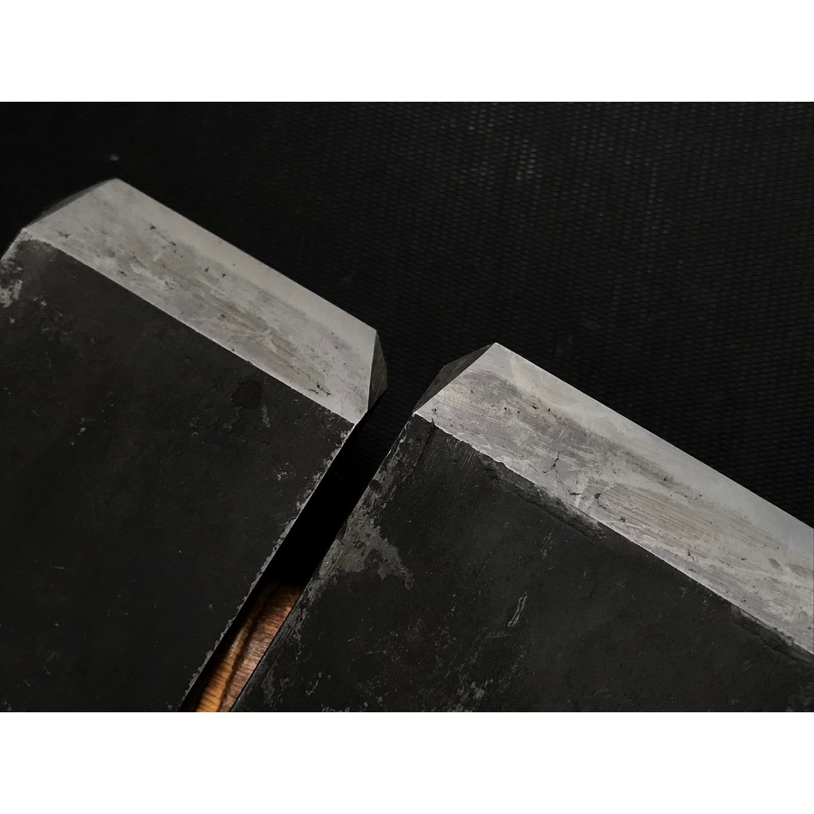 Hyobu Small Plane Blades (Kanna) by Nakano Takeo with Chipbreaker   中野武夫作 小鉋鉋刃 裏金付 兵部 36,42,48,54mm