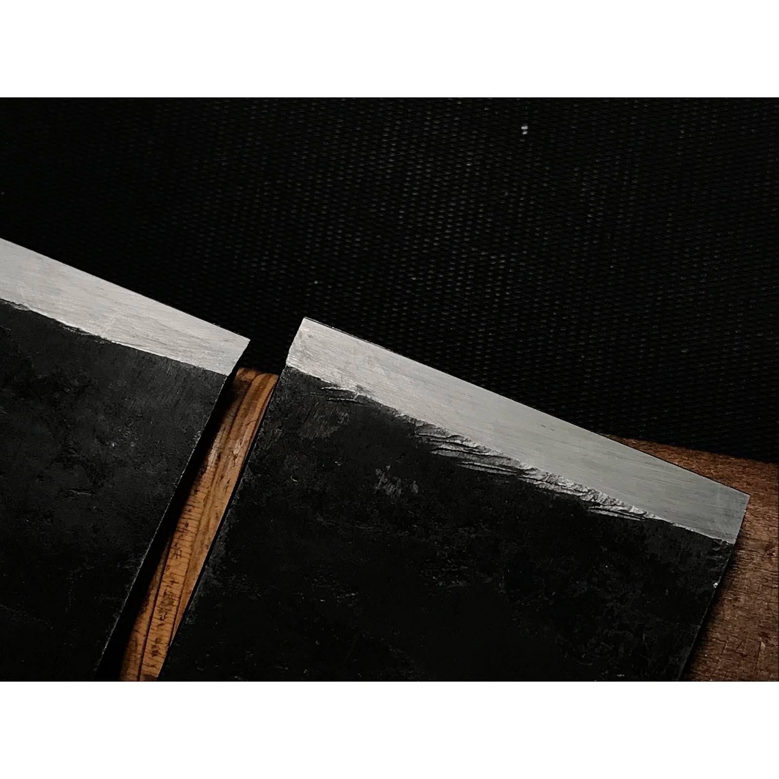 Hyobu Small Plane Blades (Kanna) by Nakano Takeo with Chipbreaker   中野武夫作 小鉋鉋刃 裏金付 兵部 36,42,48,54mm