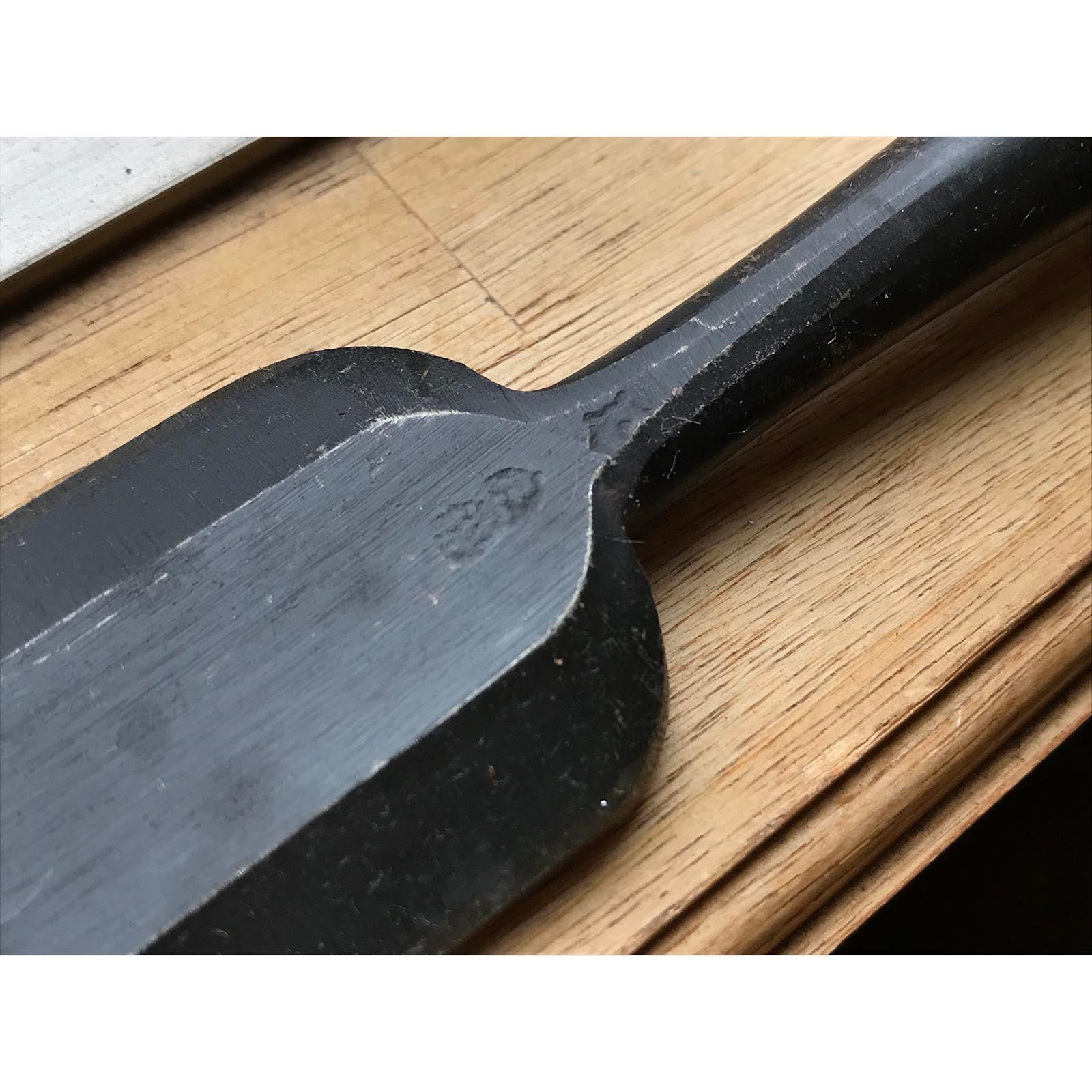 Old stock Hidari-Munekatsu Bench chisels set by Suzuki Shousuke  掘出し物 左宗勝 鈴木章助作 追入組鑿  Orenomi